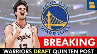 Golden State Warriors Select Quinten Post With Pick #52 In 2024 NBA Draft: Full Details & Reaction