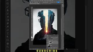 Photo Manipulation - Photoshop Tutorial | double exposure Effect #shorts #photoshop #photoshoptricks