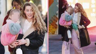 Amber Heard Stepped Out With Daughter Oonagh After Announcing She Is Expecting Her Second Child