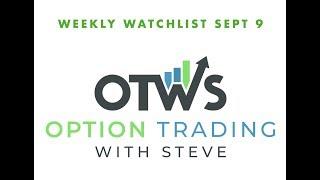 OTWS Weekly Watchlist Sept 9, 2019