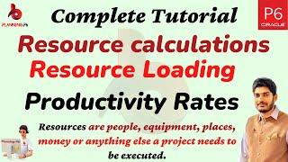 Complete tutorial What is resource loading and how to calculate resource loading projects #primavera