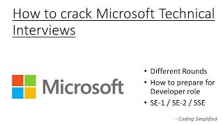How to crack Microsoft Technical Interviews