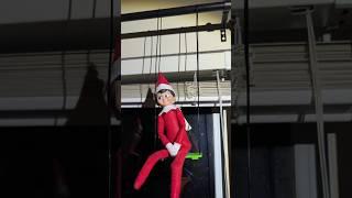 Elf on the shelf ideas #elf #elfontheshelf #elfontheshelfideas #christmas #swings