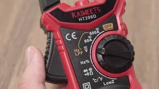 How to measure AC voltage by Kaiweets HT206D?