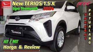 2024 termurah Daihatsu New TERIOS 1.5 X , tipe X 1.500 cc warna putih, harga dan review Terios baru