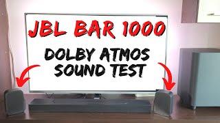 JBL BAR 1000 SOUNDBAR Dolby Atmos Sound Test