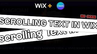 Scrolling/Marquee Text in Wix and Wix Studio | NO CODE for Beginners