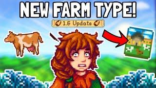 First Look At The NEW Farm Layout In Stardew Valley 1.6!