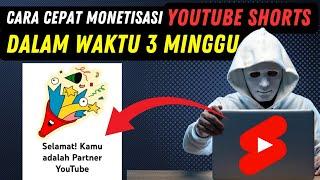 Real 3 Minggu Monet‼️Cara Cepat Monetisasi YouTube Shorts 2025