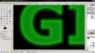 How To Make Glowing Text - GIMP 2.8 Tutorial