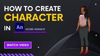 How To Create Character In Adobe Animate | Character Creating In Adobe Animate | Time lapse