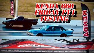 KENDA 660 Friday Testing Pt 1. Some of the Fastest Radial Cars In Australia out Testing For Saturday