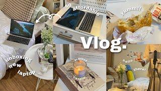 daily vlog️: unboxing laptop KUU XBOOK-2,cleaning my room,what i eat in a few days,homebody vlog