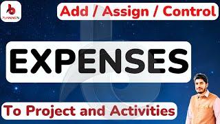 How to Add and Assign Expense cost primavera p6 project | Monitor Expenses P6 | Expense Tracking P6|