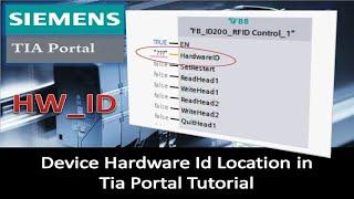 Where is the Device Hardware ID in Siemens Tia Portal