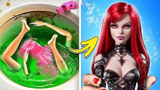 FROM PINK TO RED: EPIC TRANSFORMATION FROM BARBIE TO VAMPIRE ‍️