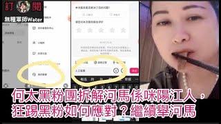 何太黑粉團拆解河馬係咪陽江人，狂踢黑粉如何應對？黑粉繼續追擊河馬｜直播精華7/7/24