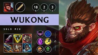 Wukong Mid vs Ekko: Triple Kill, Godlike - EUW Master Patch 14.24