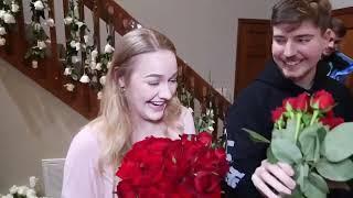 Surprising My Girlfriend With 100,000 Roses For Valentines Day -- BEST MOMENTS | Mr.Beast