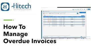 How to Manage Overdue Invoices in Hitech BillSoft #Call6262989804