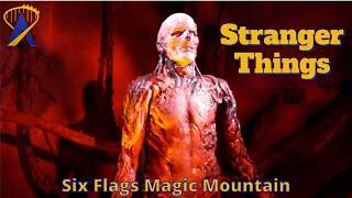 Stranger Things Haunted House at Six Flags Fright Fest Extreme 2024 at Magic Mountain