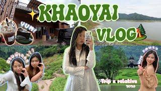 Khaoyai Vlog เที่ยวเขาใหญ่ครั้งแรก; ไปคาเฟ่, นั่งรถทัวร์, นั่งเรือไปถ่ายรูปเล่น!