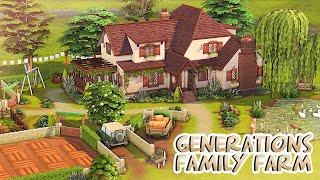 GENERATIONS FAMILY FARM  | The Sims 4: Cottage Living Speed Build