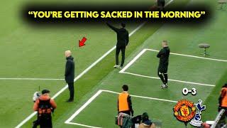 Erik Ten Hag Receives the Famous "Sacked In The Morning" chant | Manchester United 0-3 Tottenham