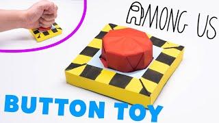 Easy Origami AMONG US BUTTON TOY  || origami pop it, origami fidget toy