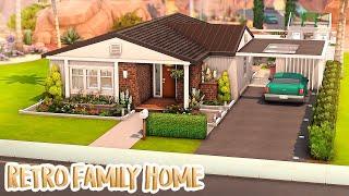 Couple's First Retro Family Home  | The Sims 4 Speed Build