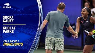 Sock/Gauff vs. Kudla/Parks Highlights | 2023 US Open Round 1