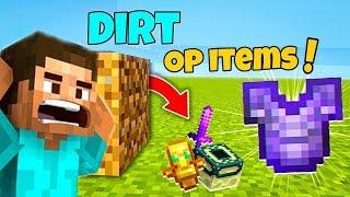Minecraft But, Dirt Drops Op Item | Minecraft | Minecraft But | Minecraft Dirt | Minecraft Mod