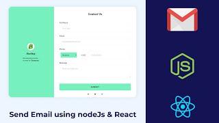 Send Email From ReactJS and Node App with  Nodemailer - [ APIlayer Contact Form 2022 ]