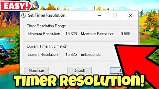 How To Use Timer Resolution The Right Way! Fix Input Delay! Updated (2023) FIX!