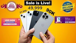 Big iPhone Price Drops  | Flipkart BBD & Amazon Great Indian Festival Sale is Live Now (HINDI)