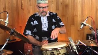 World Percussionist: Tom Teasley-Jazz Drumset Fills For Djembe