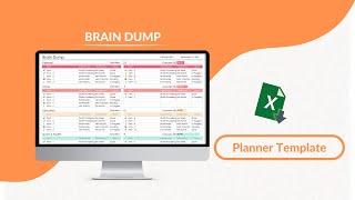 Brain Dump Excel Template