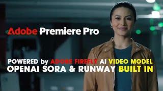Generative AI in Premiere Pro powered by Adobe Firefly | SORA & Runway Built in | First Impressions