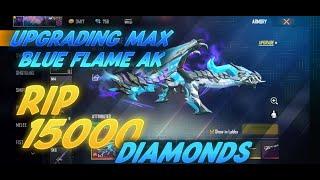 Upgrading Max Blue Flame Ak || New Emote || R.I.P 15000 Diamond