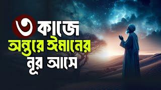 তিন কাজে অন্তরে ঈমানের নূর আসে || Hadis bangla || Islamic remainder || jannat jahannam || পরিণতি