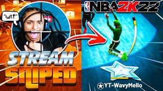 Stream Sniping Popular STREAMERS with the UGLIEST JUMPSHOT on NBA 2K22 *HILARIOUS*