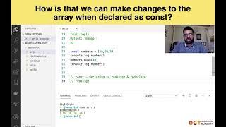 How is that we can make changes to the array when declared as const?