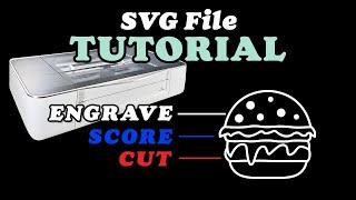 Make an SVG File for Glowforge to SCORE, CUT & ENGRAVE