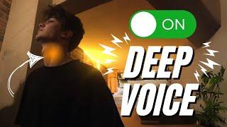 How to Get a DEEP Voice Permanently (deeper voice exercise)