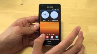 Samsung Galaxy S II Test Bedienung