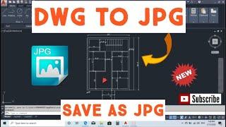 How to save as drawing to jpg very easy method