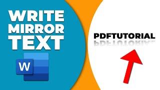 How to write mirror text in Microsoft word