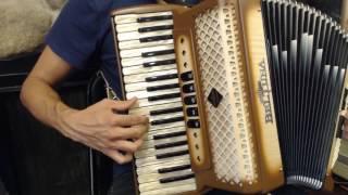 How to Play a 96 Bass Accordion - Lesson 5 - Gypsy Swing in D Minor - Dark Eyes Ochi Chyornye