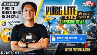 Pubg Lite Update Biggest Hints ? | Official News | Pubg Lite 0.28.0 New Update | Pubg Lite 2025!