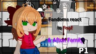 Fandoms react to fnaf & Afton family | SPEED 2x |